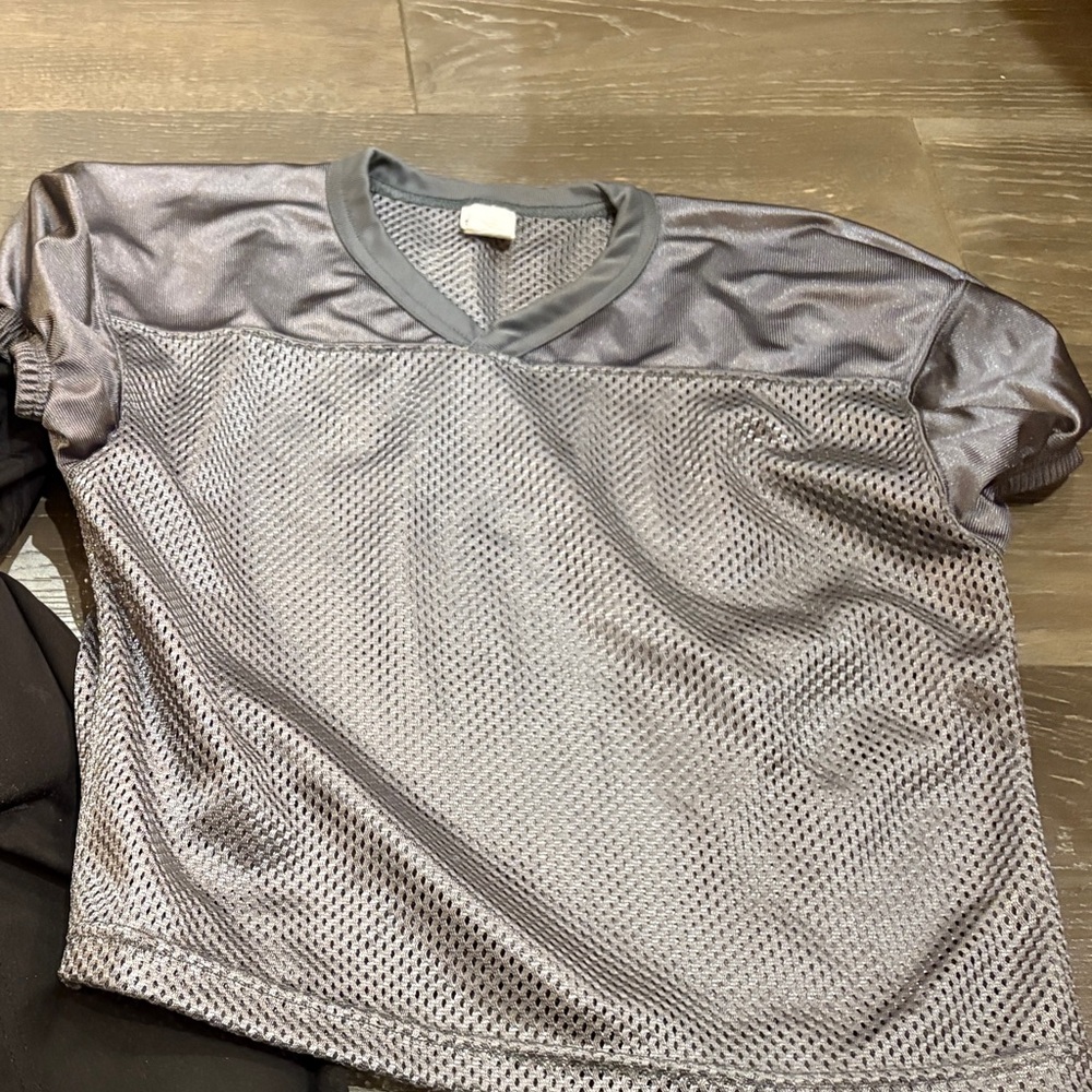 Boys football practice jersey Gray